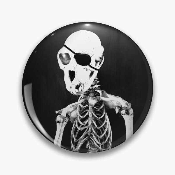 Item preview, Monkey pirate skeleton and skull designed and sold by TheRomanK.