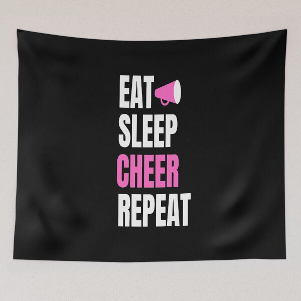 Item preview, Eat Sleep Cheer Repeat designed and sold by Jacksonsmerch.