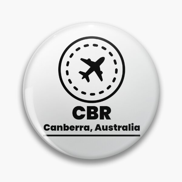 Artikelvorschau, Code des Zielflughafens Canberra CBR entworfen und verkauft von HolidayTees.