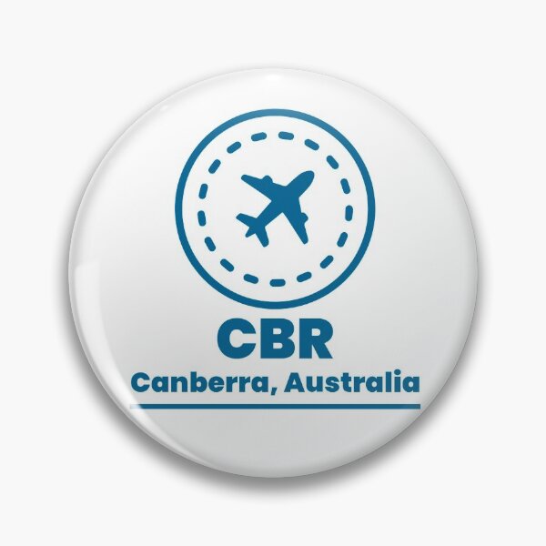 Artikelvorschau, Code des Zielflughafens Canberra CBR entworfen und verkauft von HolidayTees.