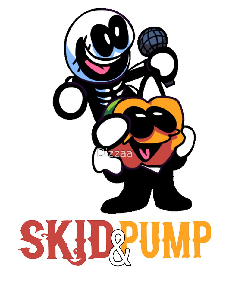 Fnf Skid And Pump Friday Night Funkin Kinder T Shirt Von Dizzaa Redbubble