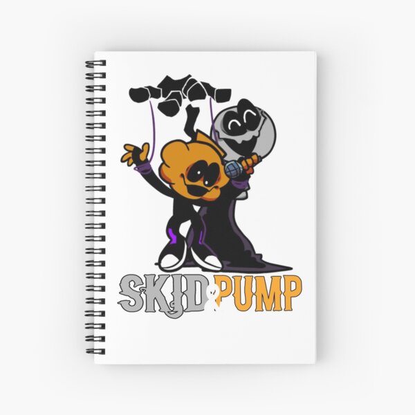 "Fnf Skid And Pump Friday Night Funkin" Spiral Notebook By Dizzaa | Redbubble