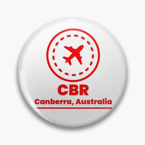 Artikelvorschau, Code des Zielflughafens Canberra CBR entworfen und verkauft von HolidayTees.
