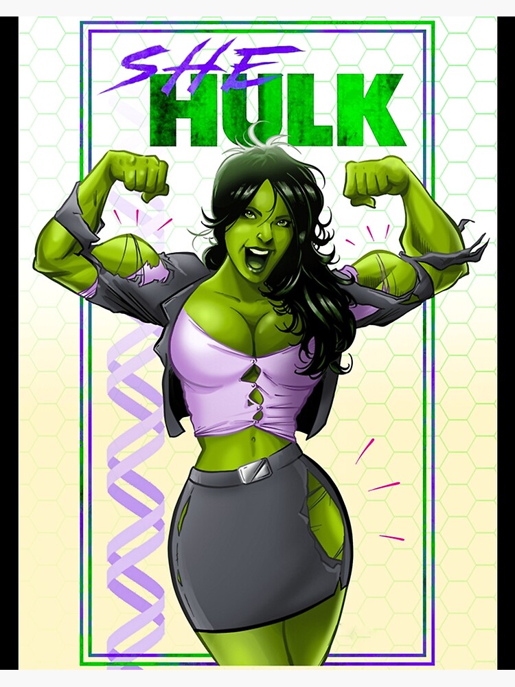 She-Hulk Sexy Girl Art Board Print for Sale by DonnellHoux