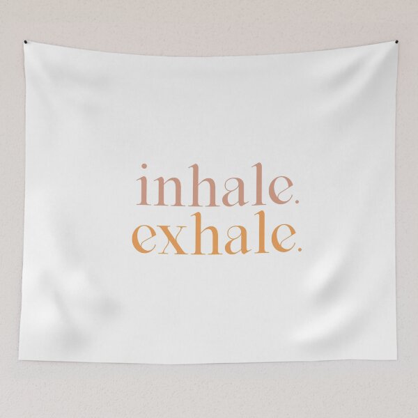 Item preview, Inhale - exhale, pastel text design designed and sold by Ana Moguš.