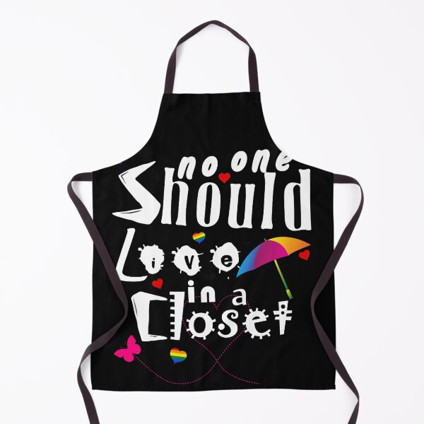 Item preview, No One Should Live In A Closet LGBT Gay Pride designed and sold by Simoel12.