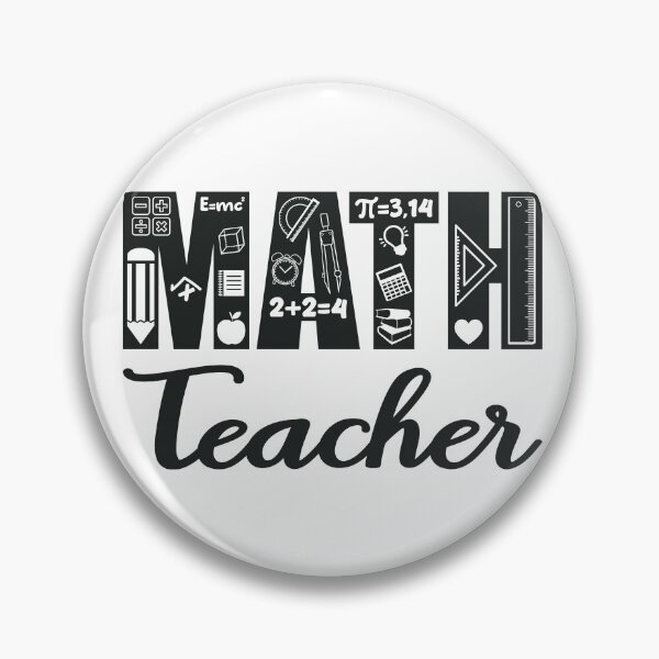 Item preview, Math teacher - teacher quote/gift (black) designed and sold by PickaSticka.