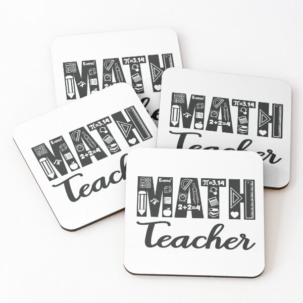 Item preview, Math teacher - teacher quote/gift (black) designed and sold by PickaSticka.