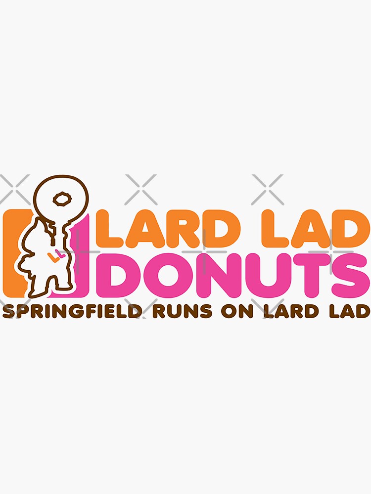 "Lard Lad Donuts 62 Designer" Sticker for Sale by SanjuShahi Redbubble