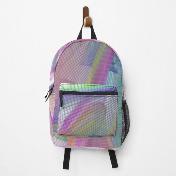 Item preview, I SEE YOU Abstract Art Design wavy line art full of color on white background designed and sold by TekakuArt.