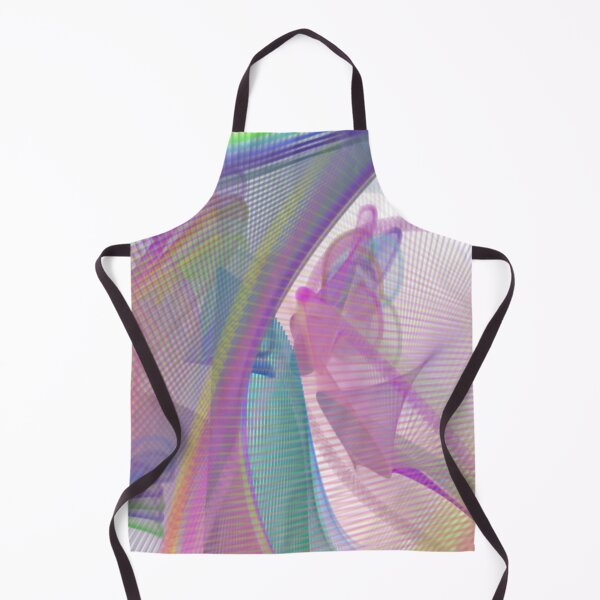 Item preview, I SEE YOU Abstract Art Design wavy line art full of color on white background designed and sold by TekakuArt.