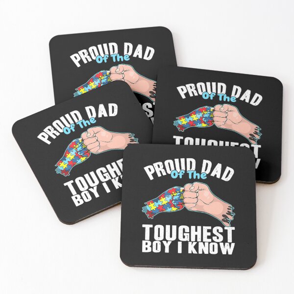 Item preview, Proud Dad Of The Toughest Boy I Know Son Autism Awareness designed and sold by DeclanMoss.