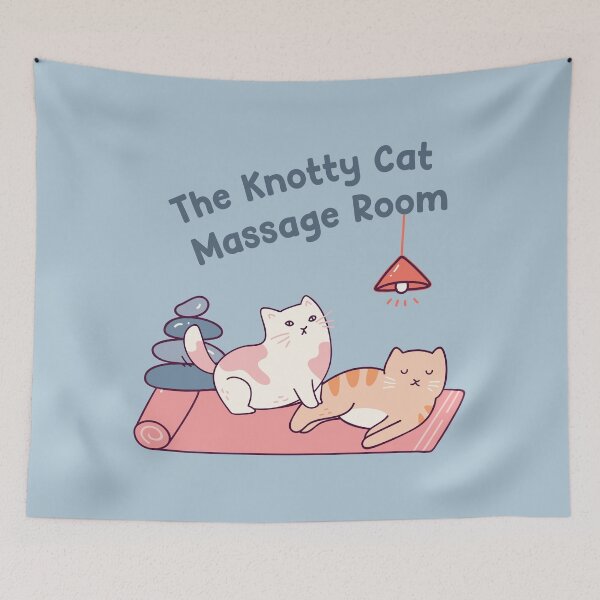 Item preview, Massage Therapist - The knotty cat massage room_funny design designed and sold by GalacticDust.