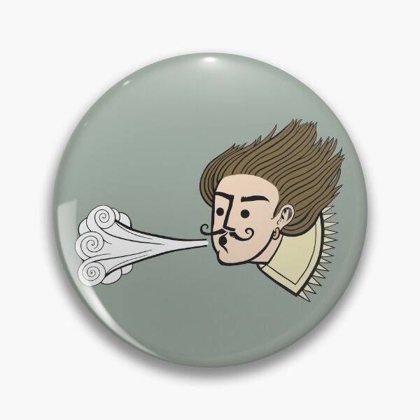 Item preview, an East Wind / Elizabethan man as the wind  designed and sold by PatchPimpernel.