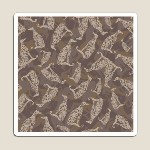Item preview, Greyhound Camo - Chocolate & Caramel designed and sold by lottibrown.