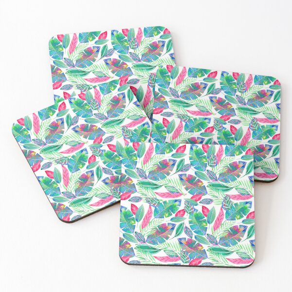 Item preview, Tropical bright coloured leaves designed and sold by FiTambling.