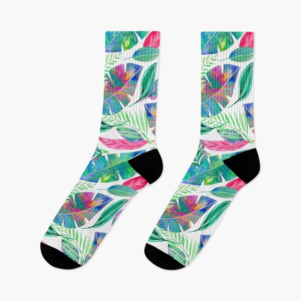 Item preview, Tropical bright coloured leaves designed and sold by FiTambling.