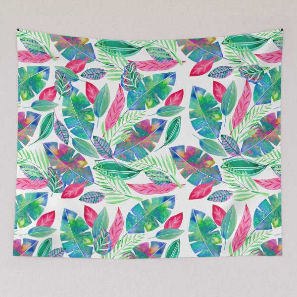 Item preview, Tropical bright coloured leaves designed and sold by FiTambling.