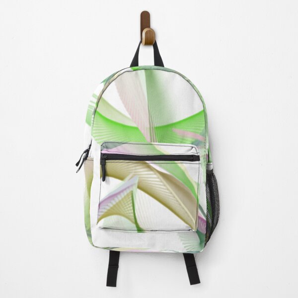 Item preview, THOUGHT Abstract Art Design wavy line art full of color on white background designed and sold by TekakuArt.
