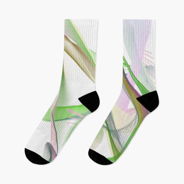 Item preview, THOUGHT Abstract Art Design wavy line art full of color on white background designed and sold by TekakuArt.