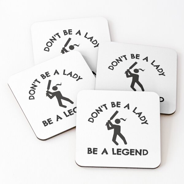 Item preview, Cricket: Don't be a lady be a legend designed and sold by TheGreenGoat.