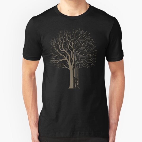 Digital Tree Slim Fit T-Shirt