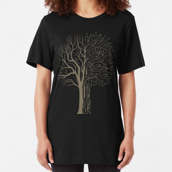 Digital Tree Slim Fit T-Shirt