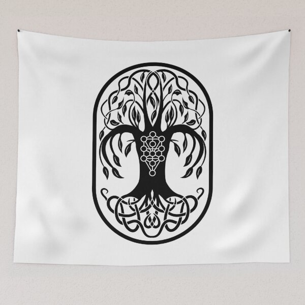 Item preview, Tree of Life (Black on White) designed and sold by 11thIdeaDesigns.