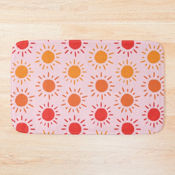 Item preview, Happy Retro Sun Pattern - Pink Orange Red Palette designed and sold by illocharm.