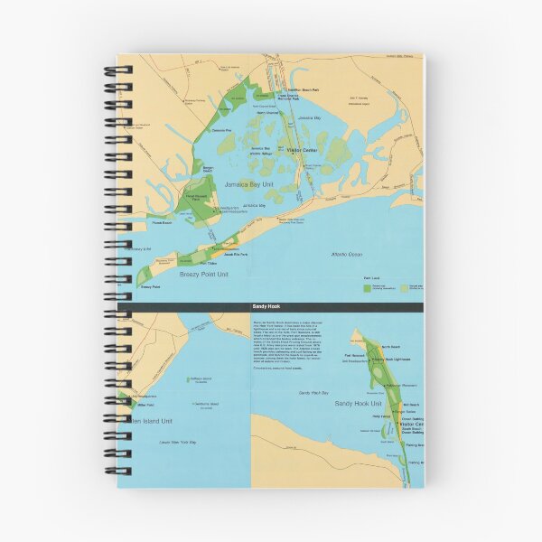 Item preview, Gateway National Recreational Area Map (1988) NYC Natural Reserves Chart designed and sold by BravuraMedia.