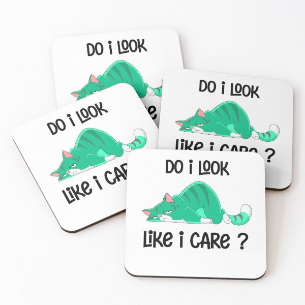 Item preview, Do I Look Like I Care Cat  Gift designed and sold by alfa-rouk.