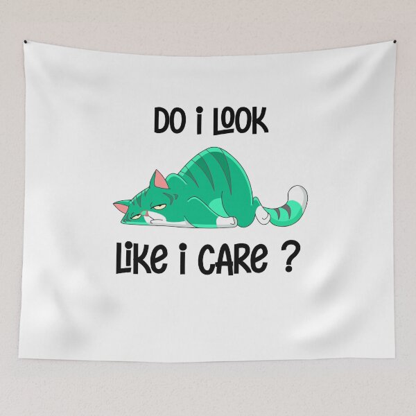 Item preview, Do I Look Like I Care Cat  Gift designed and sold by alfa-rouk.