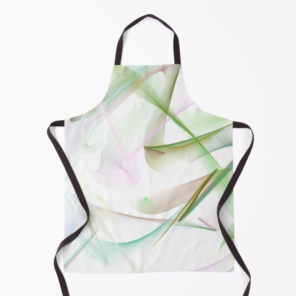 Item preview, Running Abstract Art Design wavy line art full of color on white background designed and sold by TekakuArt.