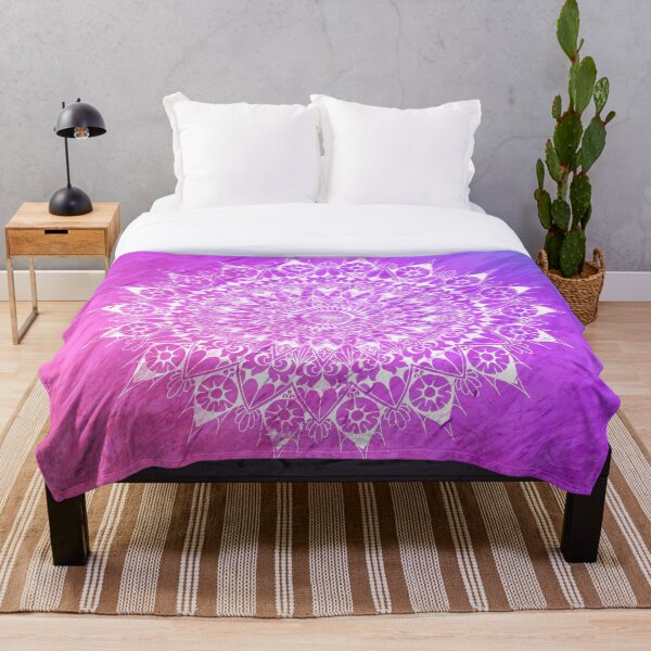 Item preview, Mandala blanco sobre morado designed and sold by AlTaminga.