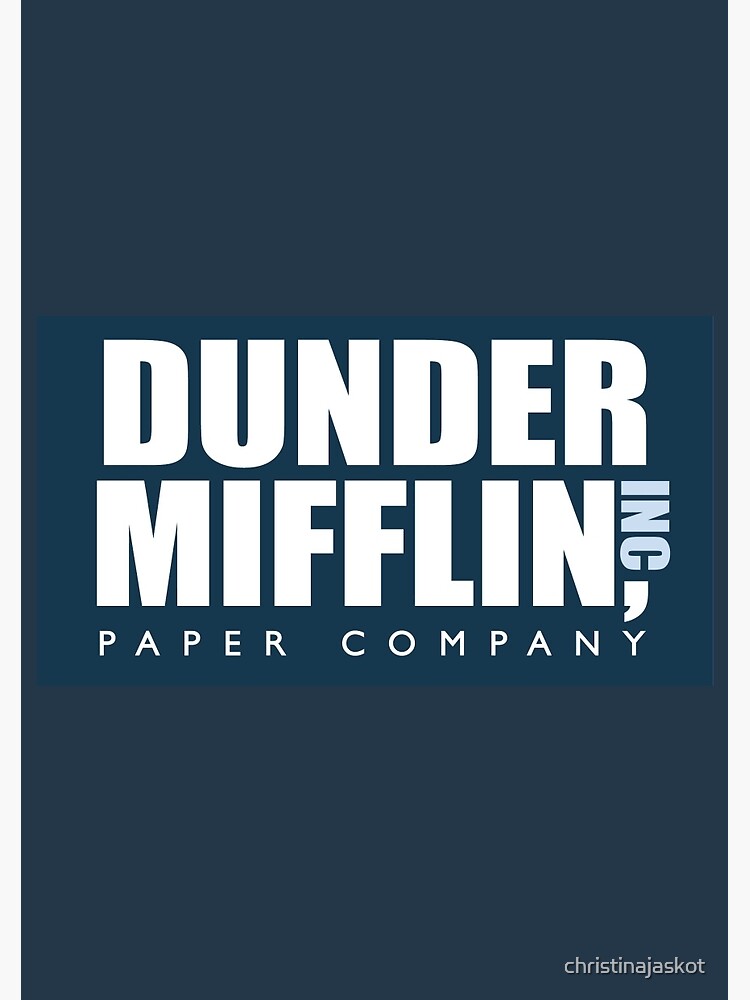 Dunder Mifflin - The Office by christinajaskot