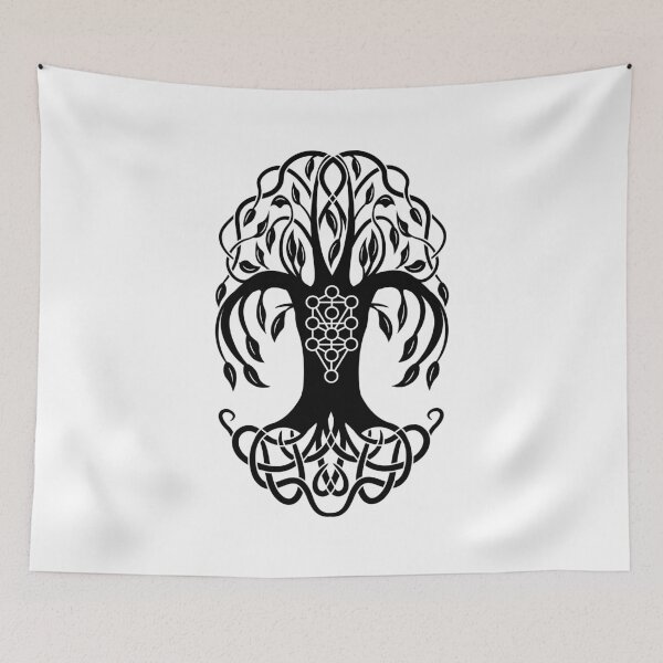 Item preview, Tree of Life (Black on White - No Frame) designed and sold by 11thIdeaDesigns.