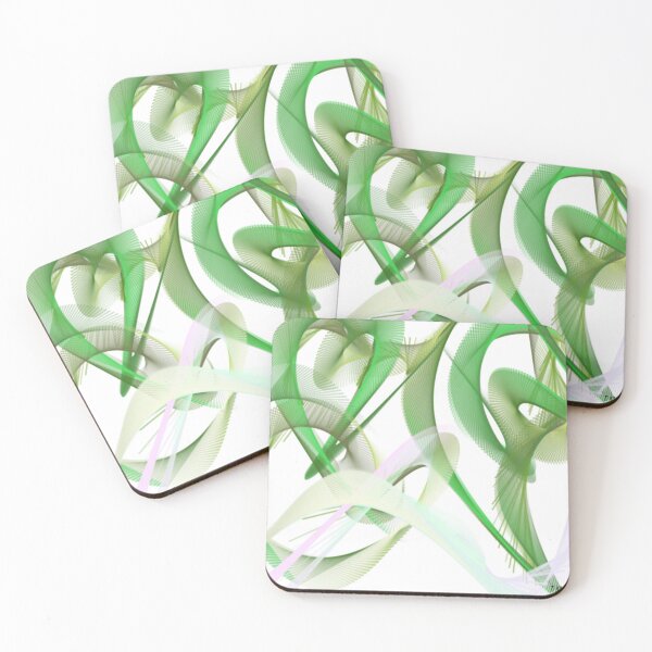 Item preview, Life Abstract Art Design wavy line art full of color on white background designed and sold by TekakuArt.
