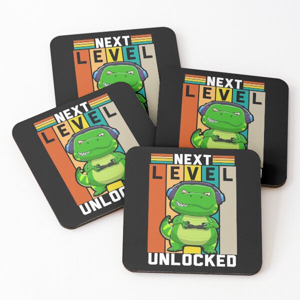 Item preview, Gaming Dinosaur - Next Level Unlocked designed and sold by infleims.