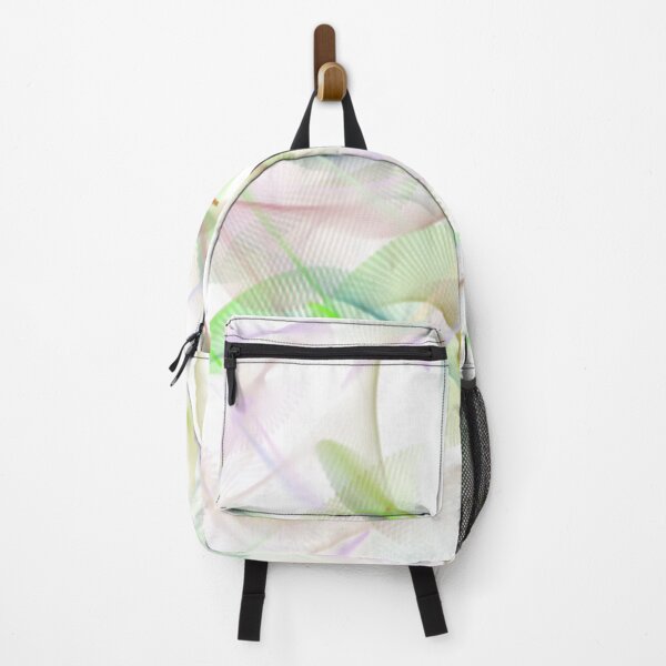 Item preview, Memories Abstract Art Design wavy line art full of color on white background designed and sold by TekakuArt.