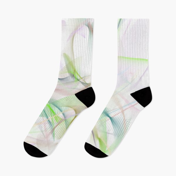 Item preview, Memories Abstract Art Design wavy line art full of color on white background designed and sold by TekakuArt.
