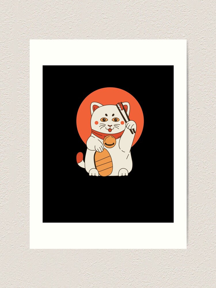 Maneki-neko / Japanese Cat (Postage Stamp) - Toddler Short Sleeve