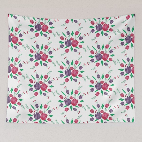 Item preview, Pink and purple tulips designed and sold by Lilac Blooms Designs.