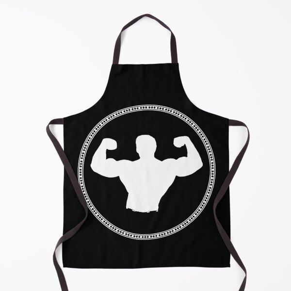 Item preview, ARNOLD SCHWARZENEGGER WHITE CIRCLE SILHOUETTE DOUBLE BICEPS POSE ► ICONIC // BODYBUILDING // WORKOUT designed and sold by MORE-THE-BRAND.
