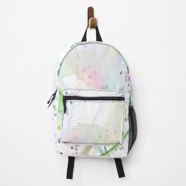 Item preview, Meshed Abstract Art Design wavy line art full of color on white background designed and sold by TekakuArt.
