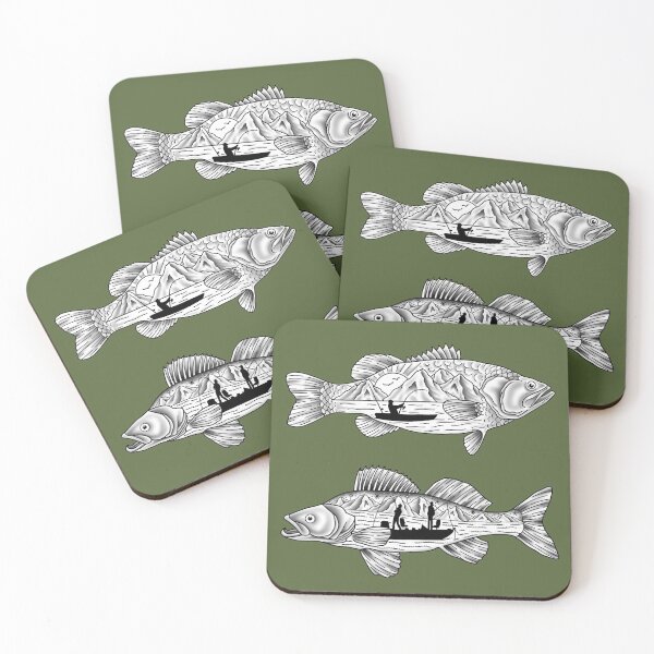 Item preview, Bass and Walleye Fishing designed and sold by Artddicted.