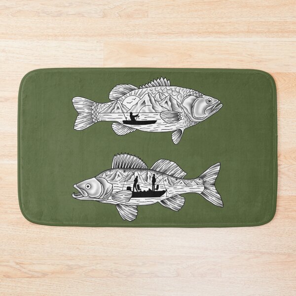 Item preview, Bass and Walleye Fishing designed and sold by Artddicted.
