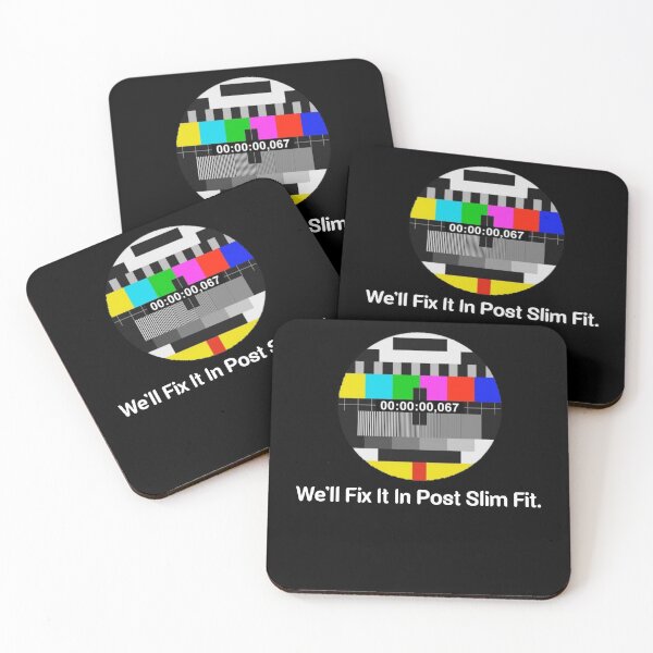 Item preview, We'll Fix it in Post SMPTE Standard Definition Television Color Bars  slim fit  designed and sold by Mr Wolf.