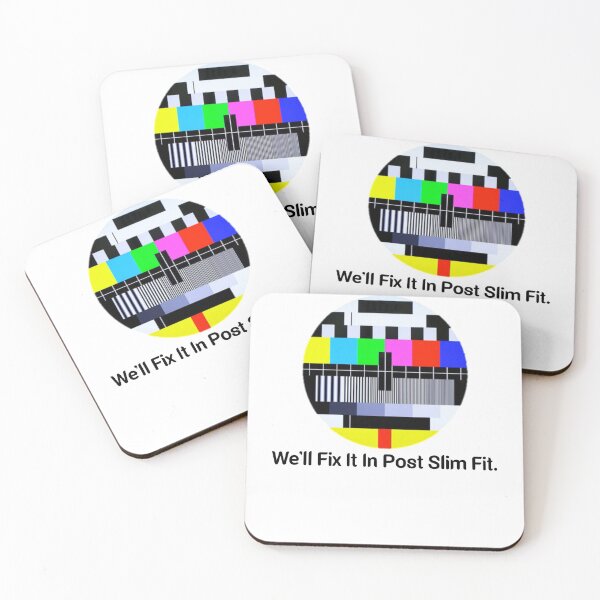 Item preview, We'll Fix it in Post SMPTE Standard Definition Television Color Bars  slim fit  designed and sold by Mr Wolf.