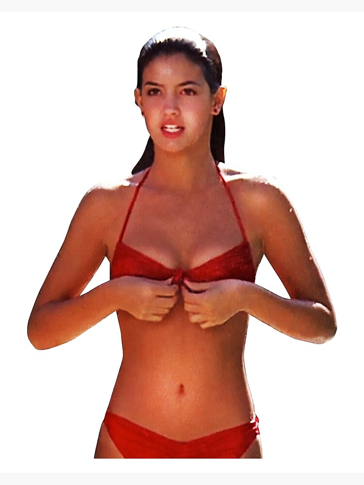 Discover Zunvyntee Phoebe Cates Red Bikini Ridgemont、デザイナープレミアムマット垂直ポスター