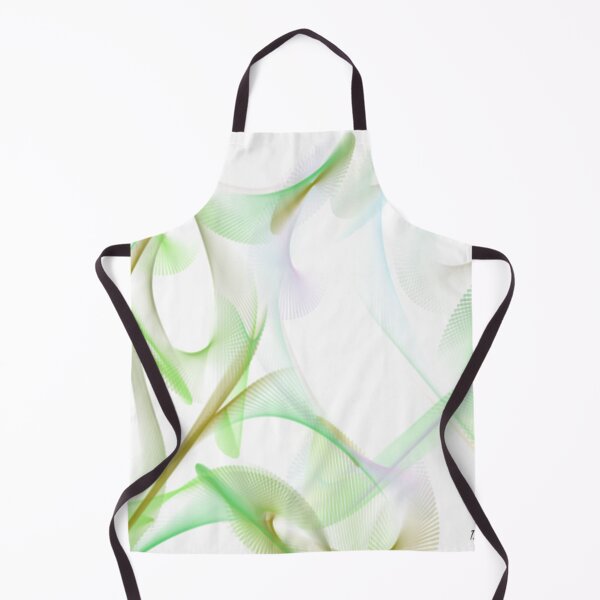 Item preview, Serene Abstract Art Design wavy line art full of color on white background designed and sold by TekakuArt.